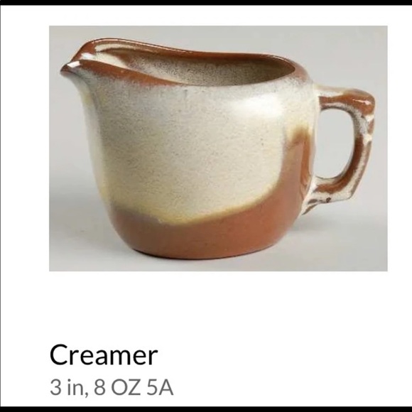 Frankoma Plainsman Sugar Bowl and Creamer 5B - Picture 5 of 9